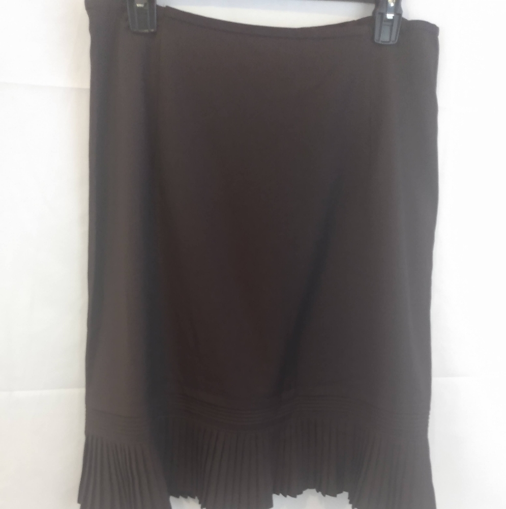 George Me( Mark Eisen)Brown Pleated Skirt